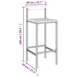 thumbnail of vidaXL 3-tlg. Gartenbar-Set Grau Poly Rattan & Massivholz Akazie