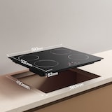 thumbnail of CIARRA Plaque à Induction 4 Foyers 60 cm, plaques de cuisson encastrables 4 zones, 6000 W VM4BIH-D