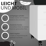 thumbnail of Bisley EasyRoll Rollcontainer mit Hängeregister, Container mit 2 Schubladen abschließbar aus Metall in schwarz, Büro Rollwagen für Hängemappen als