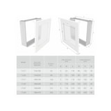 thumbnail of Grelha de ventilação para lareira branca - Classic 17x30