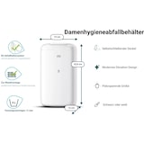 thumbnail of TORK | Papelera color blanco - 5L (cod. 564000) - 34x19x16 cm.