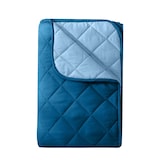 thumbnail of Microfaser Sommer Steppbett 200x200 dunkelblau & blau / OEKO-TEX / kochfest 95° / Leichtsteppbett für heiße Tage / ohne Bezug verwendbar