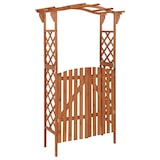 thumbnail of Pergola avec portail 116x40x204 cm Bois de sapin massif Modèle AbriVentilé 45