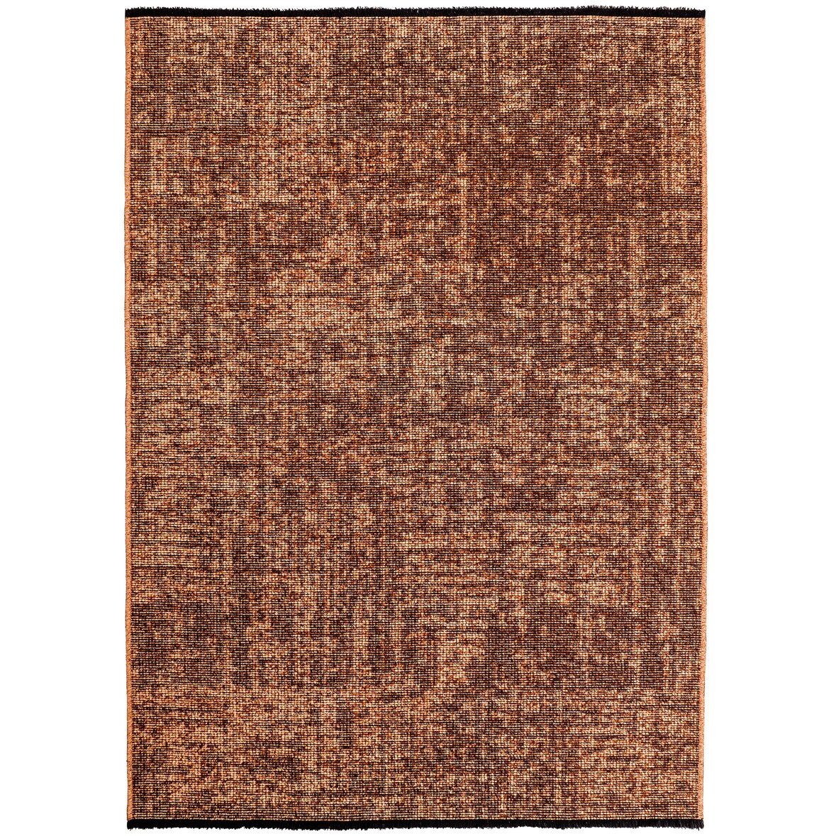 Teppich Kurzflor Uni Modern Waschbar Esszimmer Flur OEKO-TEX Kupfer 240x340 cm Schadstoffgeprüft Gekettelt – TITLIS von Kadima Design