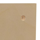 thumbnail of Wandpaneel HWC-P24, Wanddekoration Wandregal Steckboard Lochplatte, 4 Ebenen Aufhängung 100x50cm FSC® ~ naturfarben