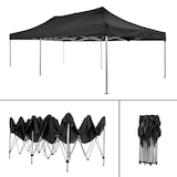 thumbnail of tectake Gazebo pieghevole Viola 3x6 m con 2 elementi laterali - nero - 403159