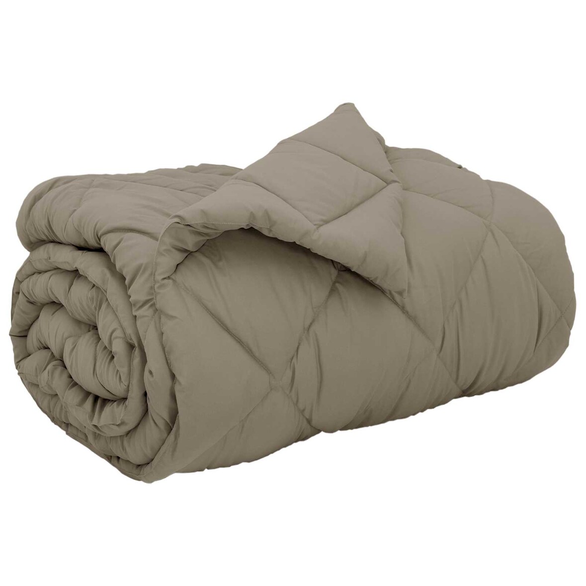 vidaXL Winterbettdecke Hellgrau 200 x 140 cm Mikrofaser