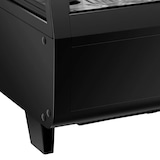 thumbnail of Romux® Vitrina Pastelera Expositora Refrigerada 2 Estantes con 2 Puertas Correderas Negra 100 Litros Ventilada | Vitrina Sobremesa Cristal Curvado