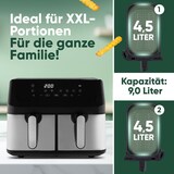 thumbnail of Friteuse à air chaud Air fryer double panier 9L Inox  PC-FR1296H-Inox usage non-intensif Proficook