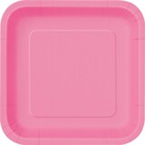 thumbnail of 14 eckige Teller pink