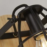 thumbnail of Applique Industrial-Nordico Visione Acciaio Nero Marrone 1 Luce E14