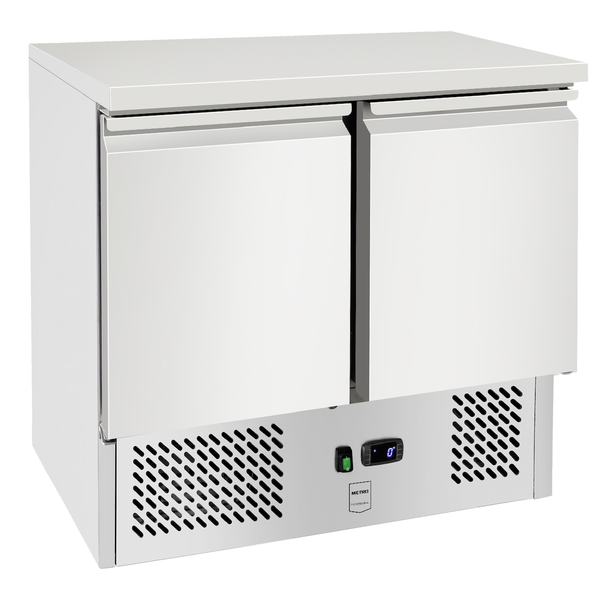 METRO Professional Banco Refrigerato GSF3600, acciaio inox, 90 x 70 x 88 cm, 169 L, refrigerazione statica, 220 W, con serratura, argento