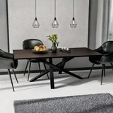 thumbnail of DELUKE® Tischgestell Metall BELD Stahlgestell beschichtet, 72x140x70cm HxBxT| Tischbeine Outdoor Tischfüße Tischuntergestell Schwarz