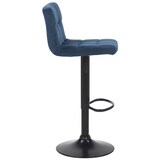 thumbnail of Set van 4 barkrukken Feni fluweel blauw