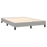 thumbnail of vidaXL Boxspringbett mit Matratze & LED Hellgrau 140x190 cm Stoff