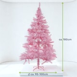 thumbnail of Künstlicher Weihnachtsbaum 180 cm pink mit Metallständer 600 Zweigen