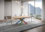 thumbnail of Ausziehbarer Tisch 90x200/250 cm Versalux entrindete Eiche, Beine 4/B