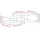 thumbnail of Tables basses gigognes 2 pcs noir bois d'ingénierie Modèle Atlas Line Élite