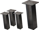 thumbnail of ML-Design 4er Set Tischbeine 30 cm Dunkelgrau, Stahl, Industrial Design, I-Form 8×8 cm, 96° Neigung, Möbelbeine für Couchtisch Sitzbank