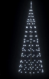 thumbnail of vidaXL LED Weihnachtsbaum mit Erdspießen Kaltweiß 250 cm Eisen