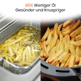 thumbnail of Heißluftfritteuse 9L mit Großes Sichtfenster | Friteuse Airfryer ohne Öl mit Digitalem Led Touchscreen, 8 Programmen, Shake-Modus, 1800W, Rezeptbuch