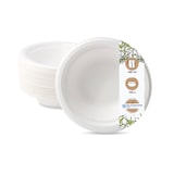 thumbnail of BIOZOYG 100 Stück Schale aus Zuckerrohr 400ml - Einwegschale für Salate, Bowls, Suppen, Eintöpfe - Runde Zuckerrohrschale - biologisch abbaubar