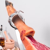 thumbnail of 3 Claveles 01744 - Soporte Jamonero Basculante en Bambú y Cabezal Giratorio en Acero