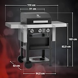 thumbnail of TAINO WABAYA 3+0 Gasgrill 3 Brenner Sear-Burner Schwarz Matt Set