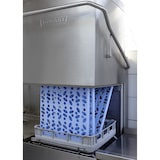 thumbnail of Alu Tournus-aanbouwlegbord met geperforeerde kunststof panelen:  1453 mm lang, 500 mm diep, 1750 mm hoog, 4 niveaus  Draagvermogen: 200 kg / niveau