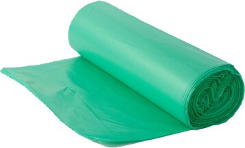 250 Müllsäcke Abfallsäcke Mülltüten grün 120l 700x1100mm LDPE T65 10x25 auf Rolle