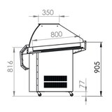 thumbnail of Vitrine réfrigérée à poissons L. 2500 mm avec plan d'exposition de 2248 x 800 mm