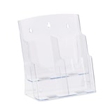 thumbnail of Relaxdays Prospekthalter A4 / DIN Lang, 2 Etagen, Acryl, Flyer Aufsteller Tisch & Wand, HBT: 27,5x24x15cm, transparent