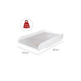 thumbnail of Plan à langer à poser sur lit Roba Style bois peint blanc Matelas gris 49 x 82 x 14 cm ROBA