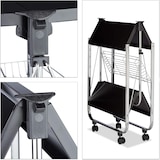 thumbnail of Helloshop26 - Carrinho de cozinha dobrável com rodinhas 2 níveis metal preto 13_0000890_2