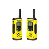 thumbnail of Motorola T92 H2O Talkie, lot de 2 jaune/noir, 8 canaux + 121 sous‑codes, flottant SOS