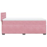 thumbnail of vidaXL Boxspringbett mit Matratze Rosa 90x190 cm Samt