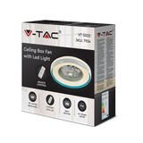 thumbnail of V-TAC VT-5022-B   Ventilatoren Doosventilator 45W 3000lm Ring wit + blauw VT-5022-B