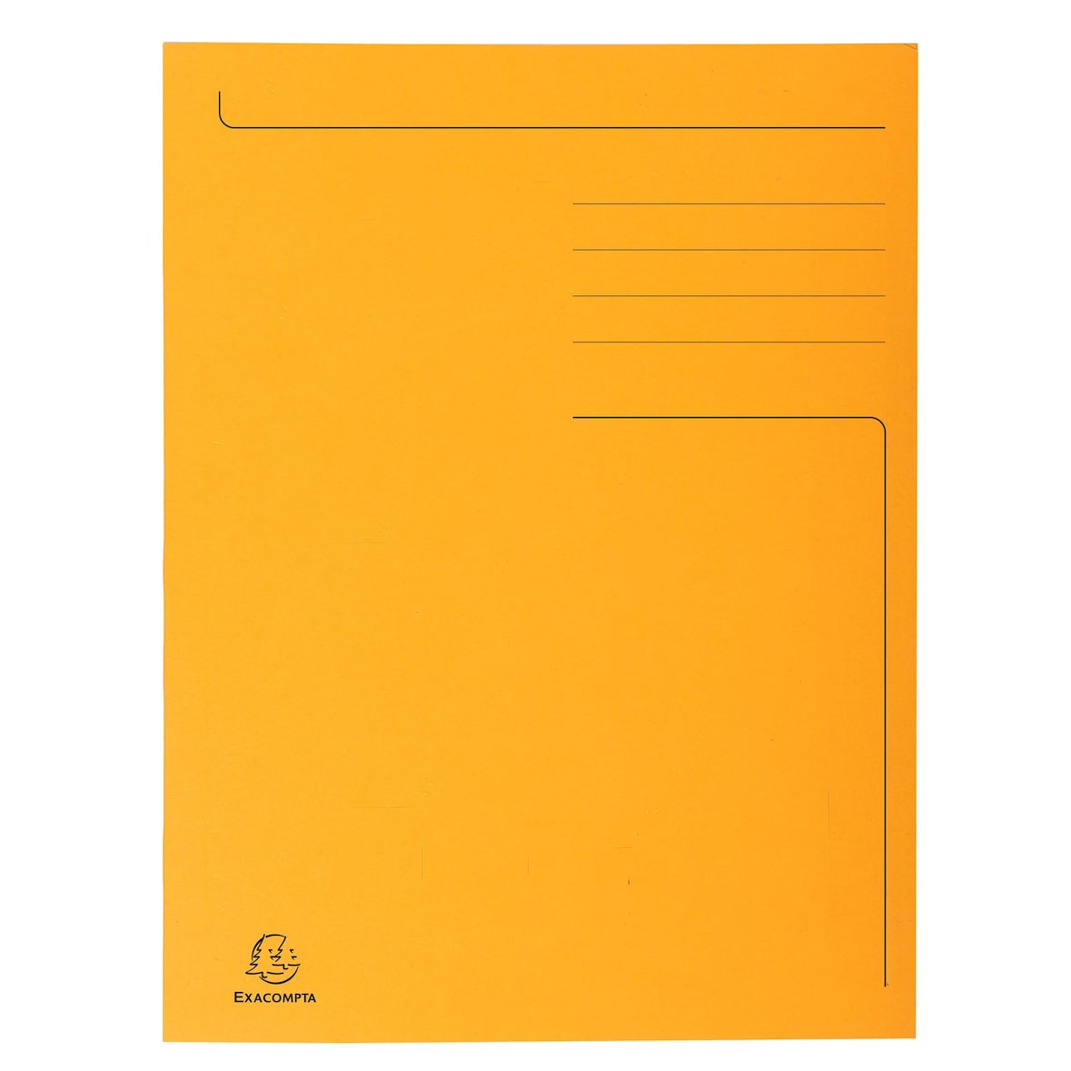 Exacompta 449009E 50x Bedruckte Sammelmap.280g folio Forever beige - Orange