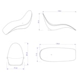 thumbnail of Sined SIRIO Moderne chaise longue gemaakt van hoogwaardig UV-bestendig PE, Wit