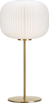 thumbnail of Markslöjd Sober Tischlampe 1L Messing/Weiß
