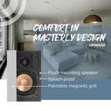 thumbnail of Artsound Happi, altifalantes de parede de 2 vias, rectangulares, 5,5 e 0,75 polegadas, 20-120W, branco (2pcs)