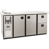 thumbnail of KBS Getränketheke mit 2 Becken links 1890x688x920 mm Umluftkühlung 230 Volt