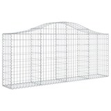thumbnail of vidaXL Gabionen mit Hochbogen 4 Stk. 200x30x80/100 cm Verzinktes Eisen