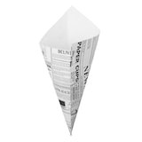thumbnail of MONOUSO - Papieren voedsel kegel Vetvrij "Times" 24,5cm 100g (1600 stuks)