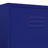 thumbnail of vidaXL Kleiderschrank Marineblau 90x50x180 cm Stahl