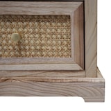 thumbnail of Kommode HWC-K87, Schubladenschrank Schrank, Holz Rattan 63x40x28cm ~ naturfarben