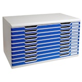 thumbnail of Exacompta 324003D MODULO A3 modulaire ladenbox met 10 gesloten laden voor A3+ documenten, Office, grijs-blauw