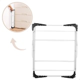 thumbnail of Max Home Cavalete de roupa dobrável de 3 alturas 61x44x138 cm com barra amovível