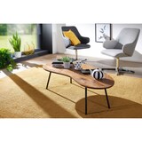 thumbnail of FineBuy Couchtisch FB50927 122x36x63cm Sheesham Nierentisch Tischbeine Metall