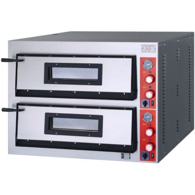 Ggf Pizzaofen Mit Zwei Kammern, Aus Pulverbeschichtetem Stahl, 12 Kw, 1010 X 850 X 750Mm